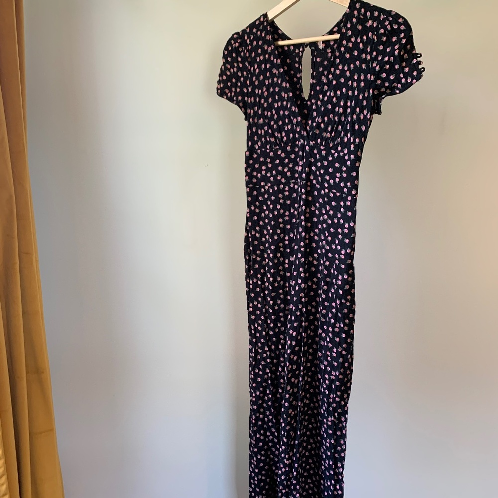 Free People Floral Jumpsuit